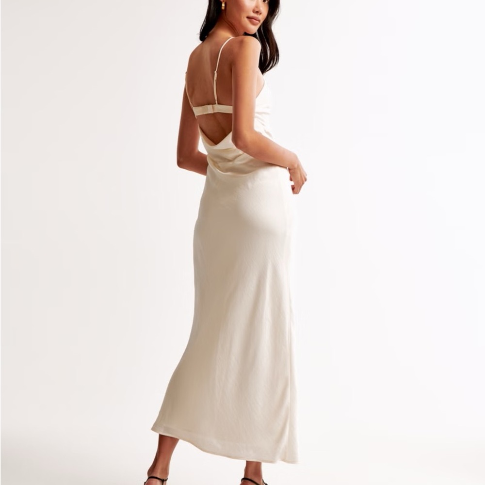 Abercrombie & Fitch Cream Maxi Dress